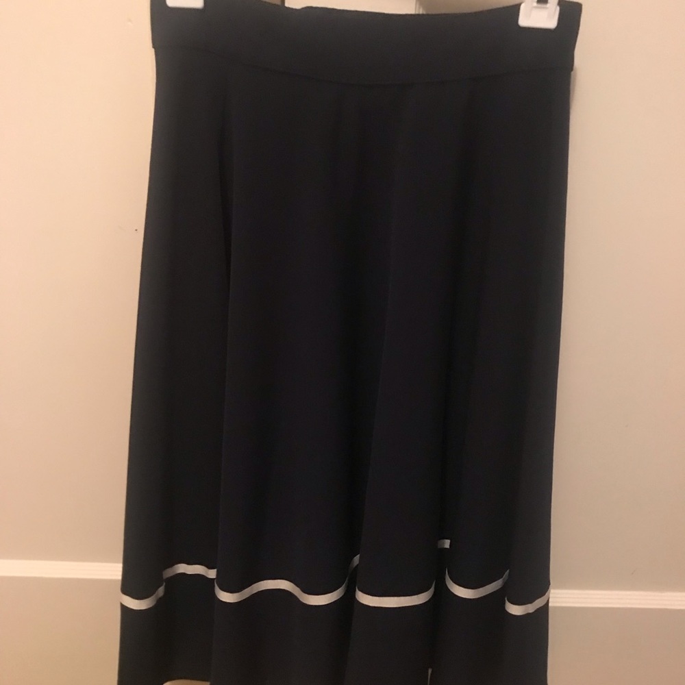 Blue with stripe skirt
